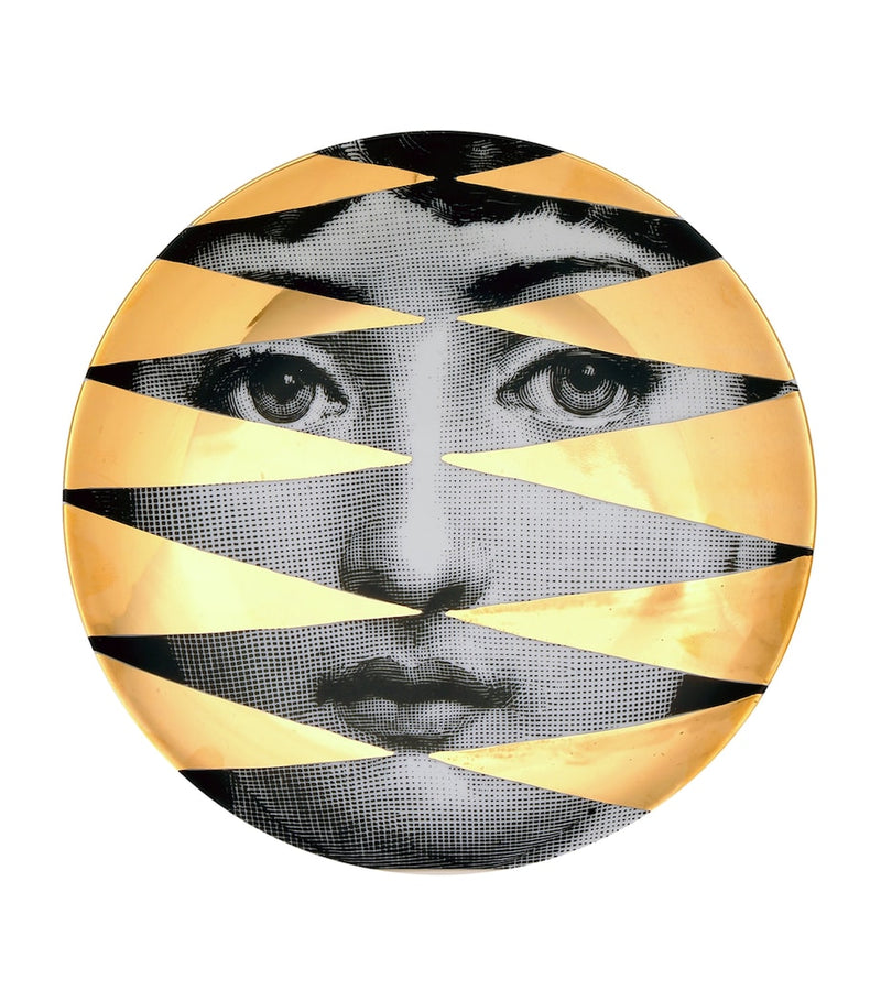 Fornasetti decorative wall plate with artistic design 26cm diameter - British product