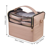 Livingandhome Makeup Case Pink 30cm, imported from the UK