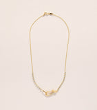 Jade Trau Lola Line yellow gold diamond necklace - British product