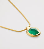 Monica Vinader gold vermeil onyx Odyssey necklace, UK version