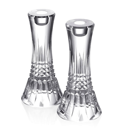 Harrods Waterford Lismore Diamond Crystal Candlestick 17cm- Buy online at McGrocer