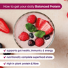 Naturya protein shake Mixed Berry 550g, imported from the UK