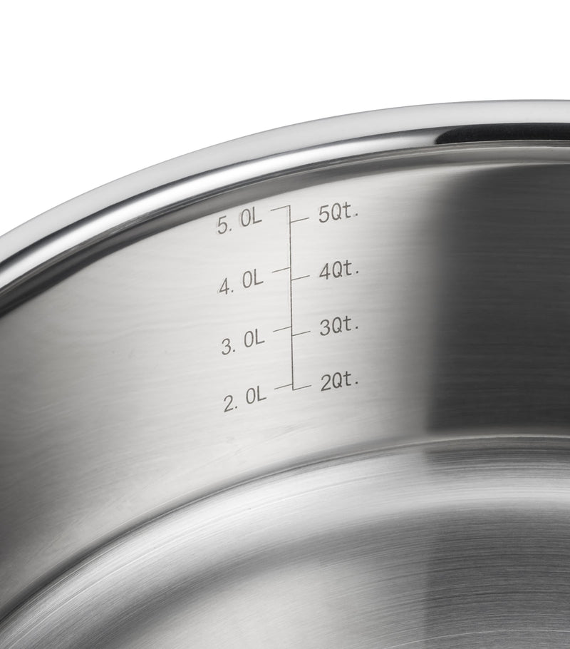 Le Creuset 3-ply stainless steel sauté pan 28cm, UK version