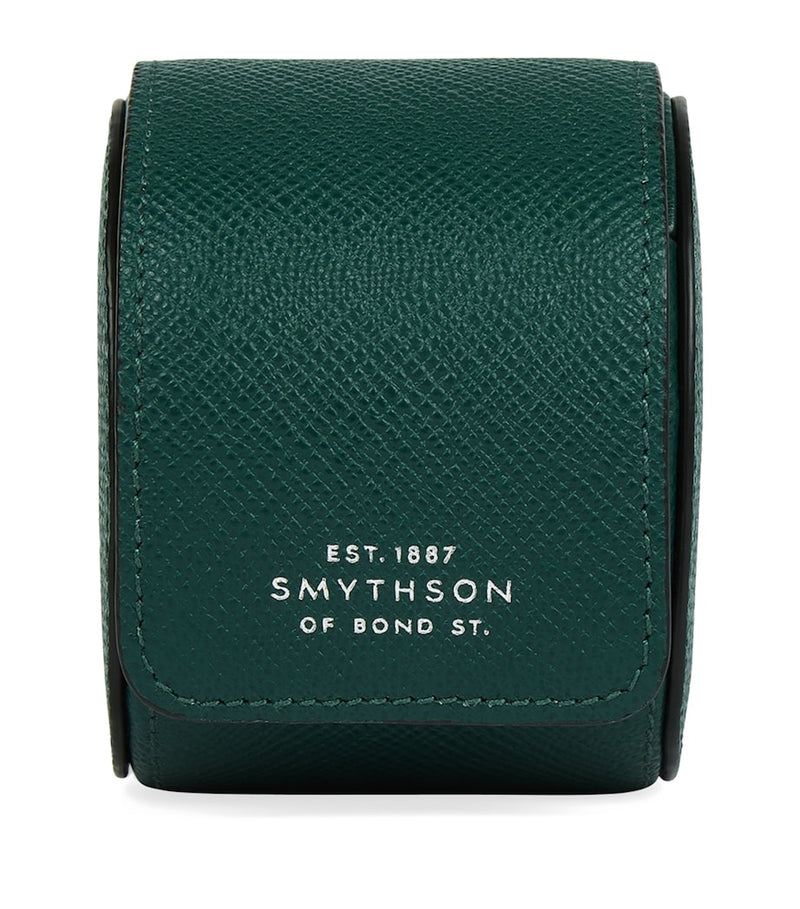 Smythson leather Panama single watch roll (British brand)