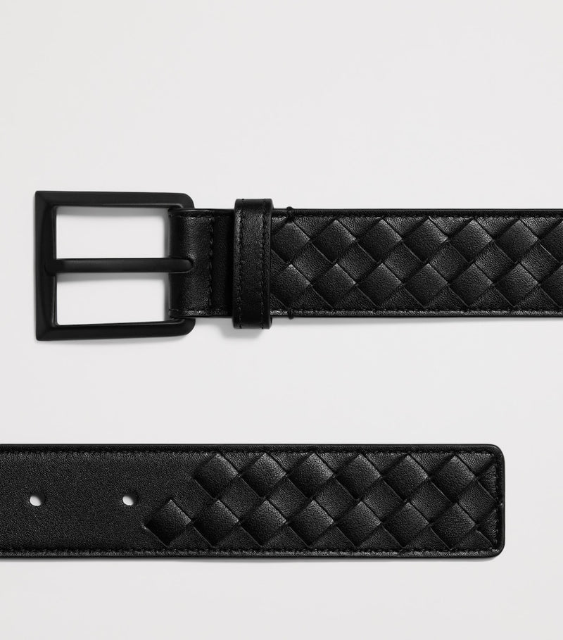 حزام Bottega Veneta Intrecciato Piccolo بعرض 3 سم، الإصدار البريطاني