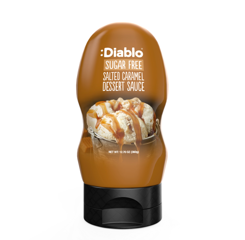 Diablo sugar free salted caramel sauce 360g pack, UK version