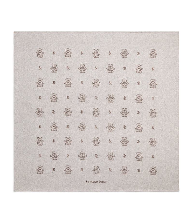 Stefano Ricci cashmere teddy blanket 90cm, imported from the UK