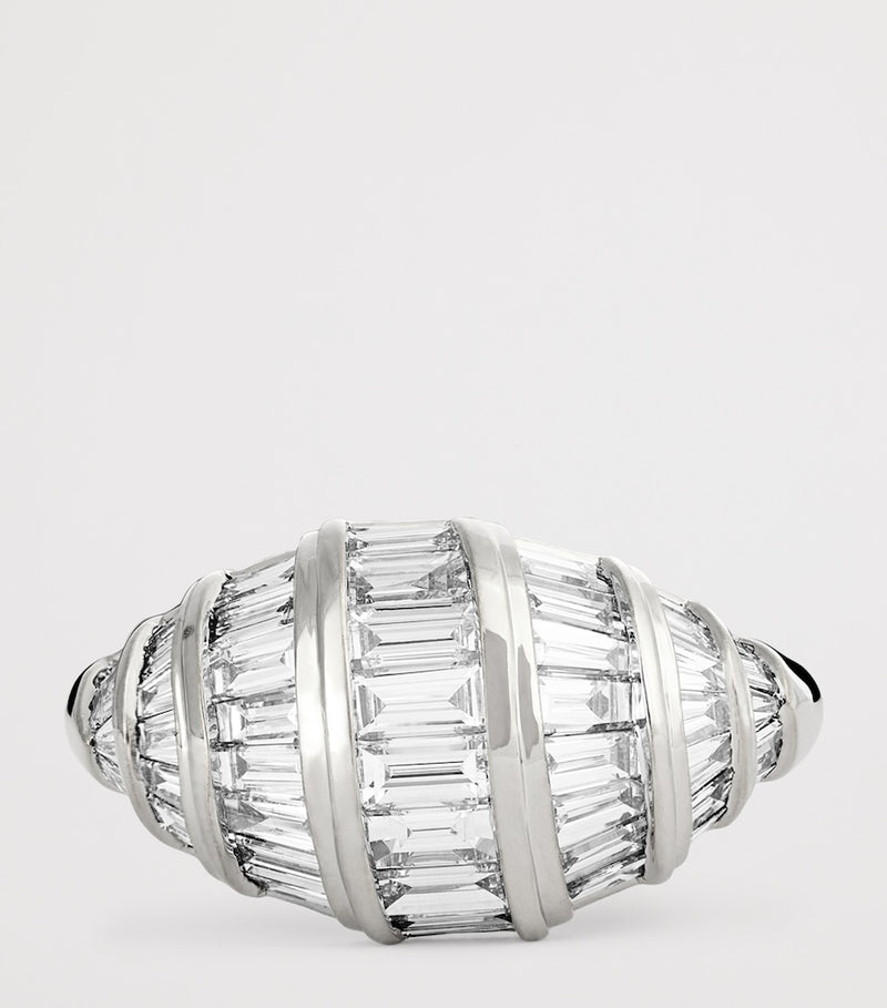 Anita Ko white gold diamond domed Zoe ring, imported from the UK