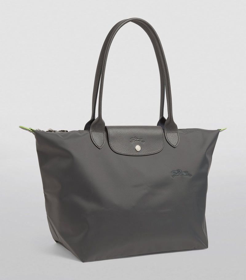 Longchamp Le Pliage large green tote bag (British brand)
