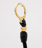 LOEWE leather and stainless steel bag charm with tassels, UK version