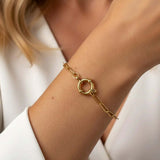 Superdrug MUCHV Gold Link Chain Bracelet with Sailor Clasp 17cm- Buy online at McGrocer