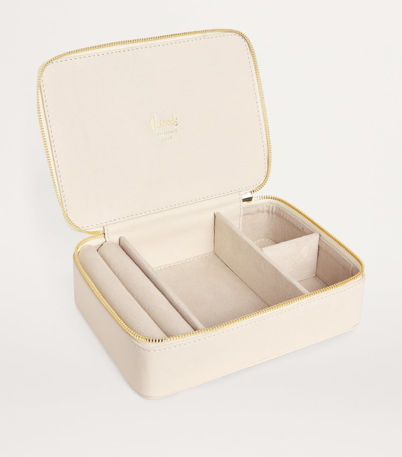Harrods large pebbled leather trinket box (British brand)