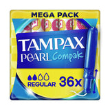Tampax Pearl Compak Regular Tampons Applicator 36X GOODS Boots