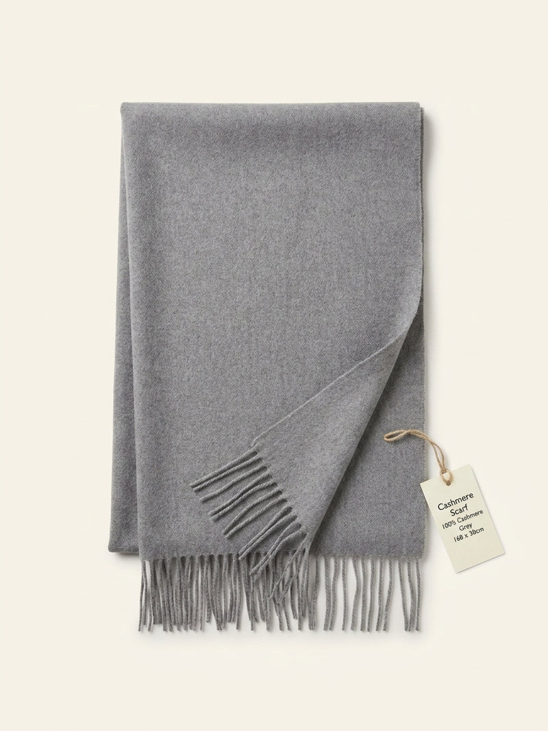 Burberry Giant Check fringed cashmere scarf 168cm - British product