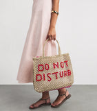 The Jacksons jute tote bag with Do Not Disturb print - British product
