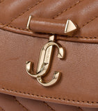 Jimmy Choo small cross-body bag in quilted biker leather, UK version