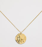 Monica Vinader gold vermeil Zodiac Libra necklace with adjustable chain (British brand)