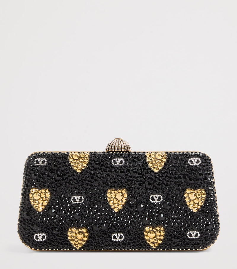 Valentino Garavani embellished minaudiere clutch bag - British product
