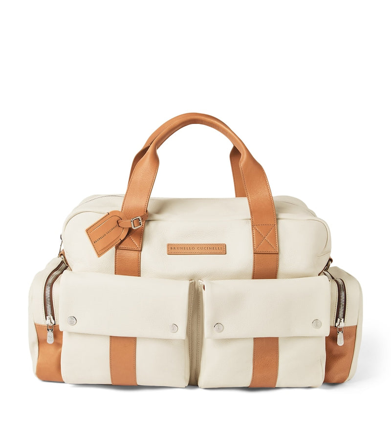 Brunello Cucinelli grained calfskin leisure bag 24x56cm - British product
