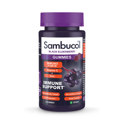 Holland & Barrett Sambucol Immuno Forte Black Elderberry Immune Gummies 30- Buy online at McGrocer