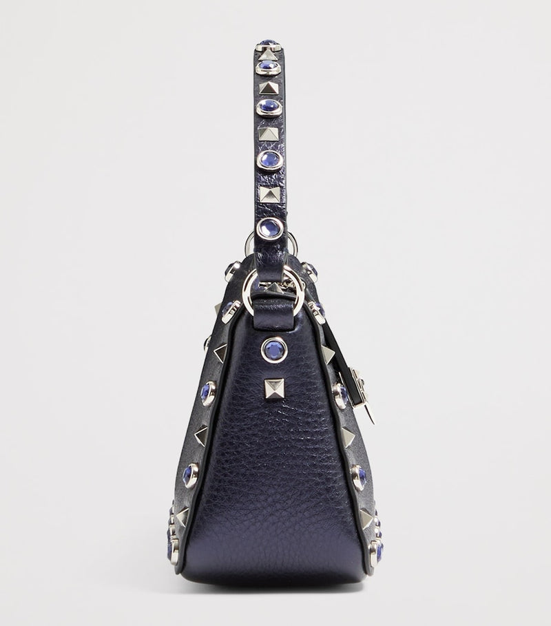 Valentino Garavani small Rockstud shoulder bag in calf leather (British brand)