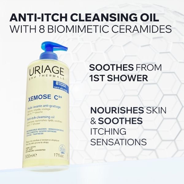 Uriage Xémose Cleansing Soothing Oil 500ml (British brand)