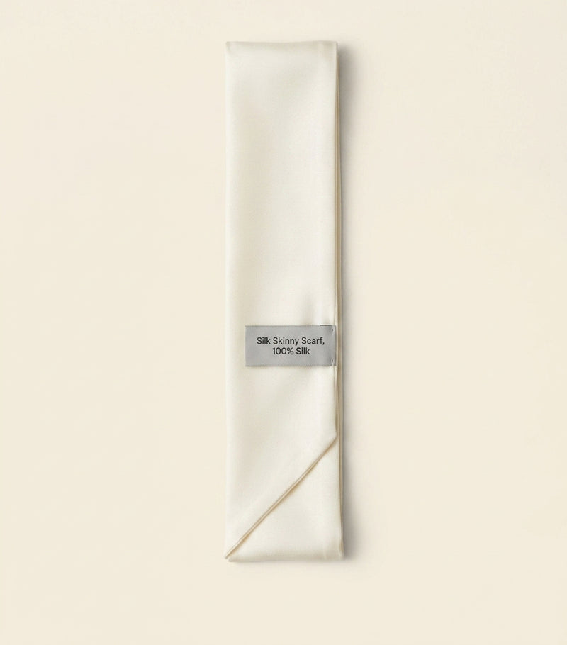 Prada designer silk twill skinny scarf 85x6cm - British product