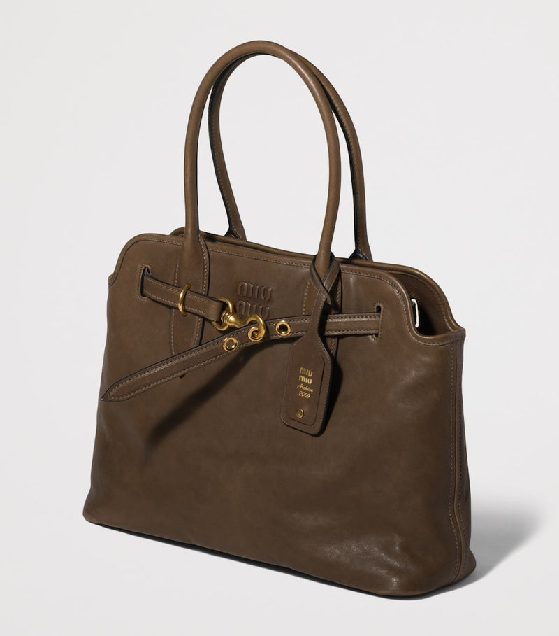 Miu Miu Nappa leather Aventure top-handle bag, UK version