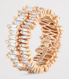 Suzanne Kalan double stack eternity ring in rose gold - British product