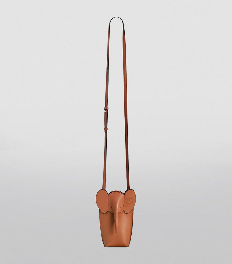 LOEWE leather elephant pocket bag, compact size, Spanish design - British product