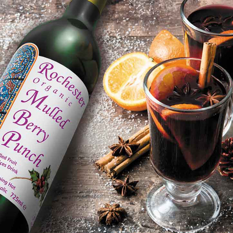 Punch aux Baies Chauffées Bio Rochester 725ml, importé du Royaume-Uni