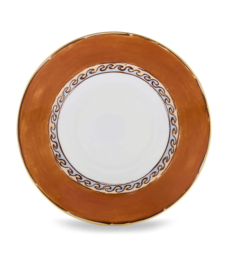 GINORI 1735 porcelain soup plate Il Viaggio di Nettuno 24.5cm, UK version