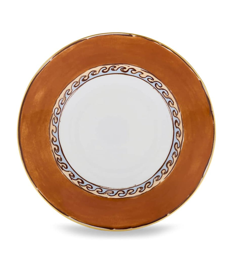 GINORI 1735 porcelain soup plate Il Viaggio di Nettuno 24.5cm, UK version