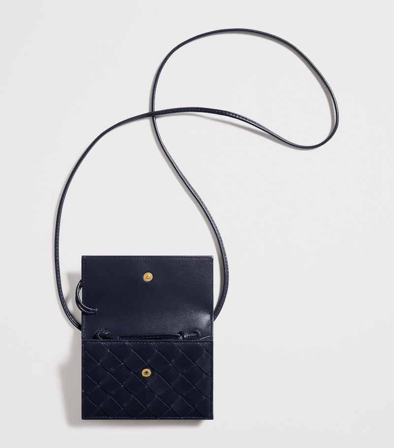 Bottega Veneta Andiamo Intrecciato badge holder 9x12.5cm (British brand)