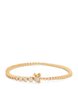 Harrods Sophie Bille Brahe Yellow Gold and Diamond Tennis Bracelet- Buy online at McGrocer