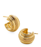 Monica Vinader gold vermeil hoop earrings Heirloom collection, UK version