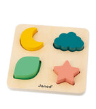 Fine Motor Skills Toy Box with Threading Beads and Puzzle for 18-24 Month Olds