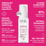 SVR SENSIFINE cooling face gel 40ml, imported from the UK
