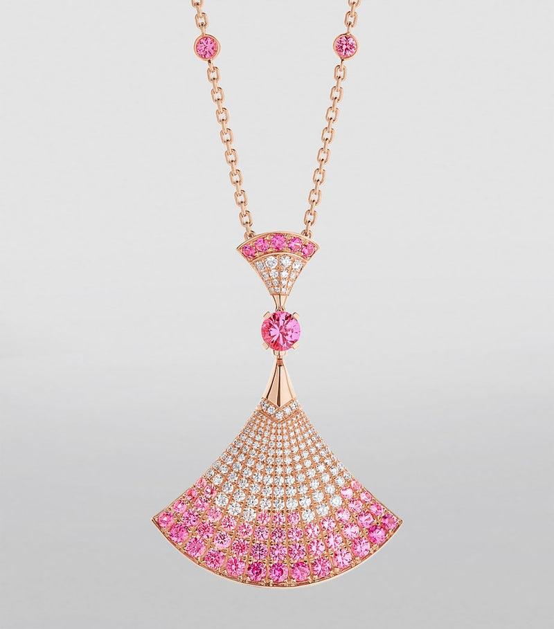 Bvlgari Divas' Dream rose gold diamond sapphire ruby, imported from the UK