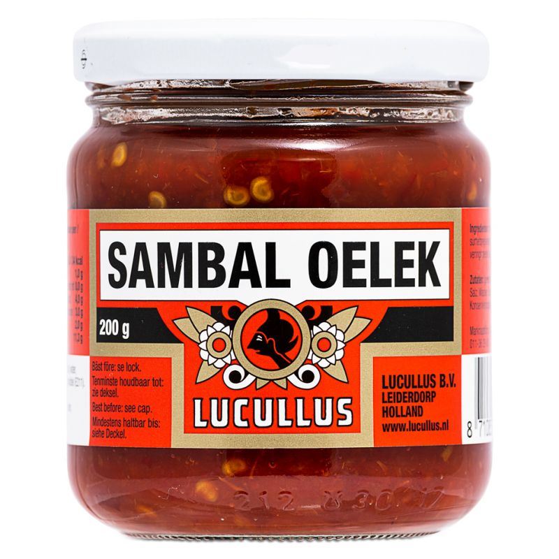 Lucullus Sambal Oelek freshly ground chilli paste, imported from the UK