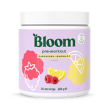Holland & Barrett Bloom Pre-Workout Raspberry Lemonade 186g- Buy online at McGrocer