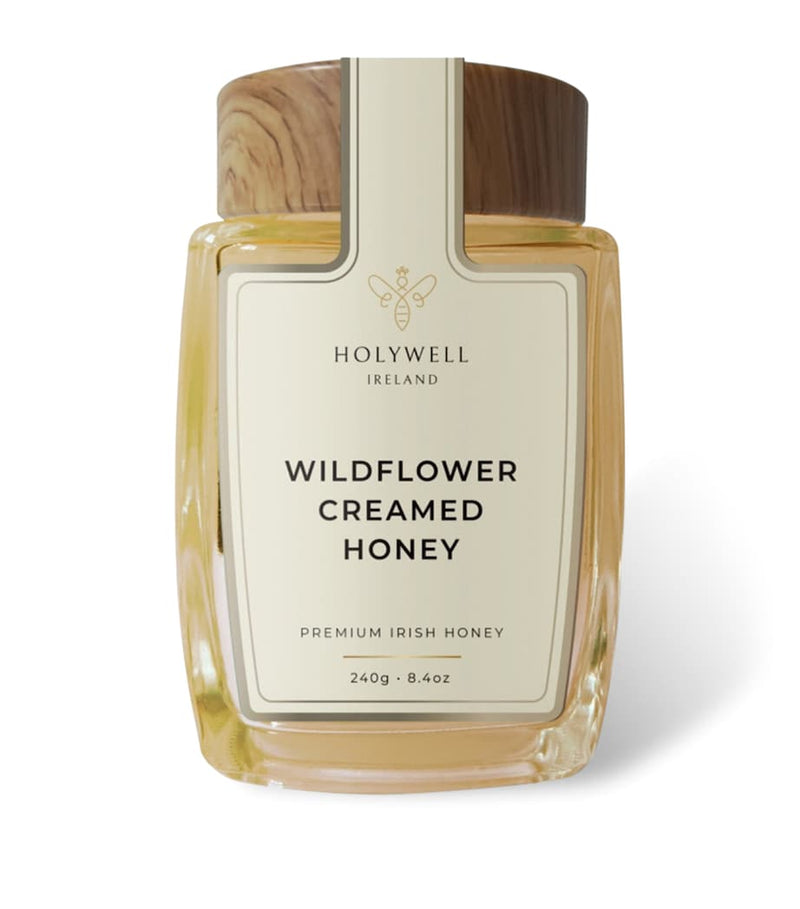 Holywell Honey creamed wildflower honey 240g, imported from the UK