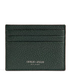 Giorgio Armani leather card holder with six slots, grained leather (British brand)