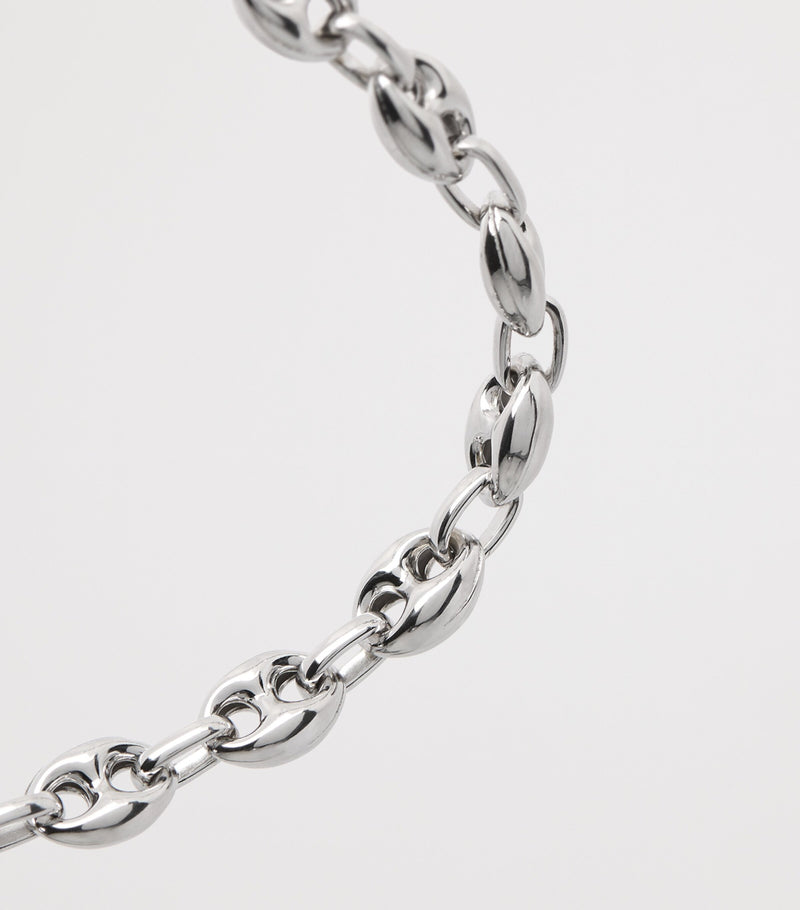 Tateossian Sterling Silver Marine Link Chain Bracelet (British brand)