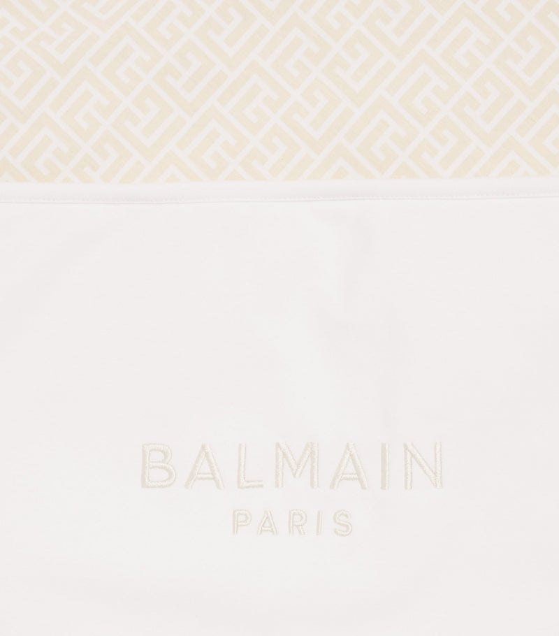 Balmain cotton monogram baby blanket - British product