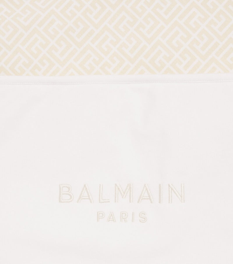 Balmain cotton monogram baby blanket - British product
