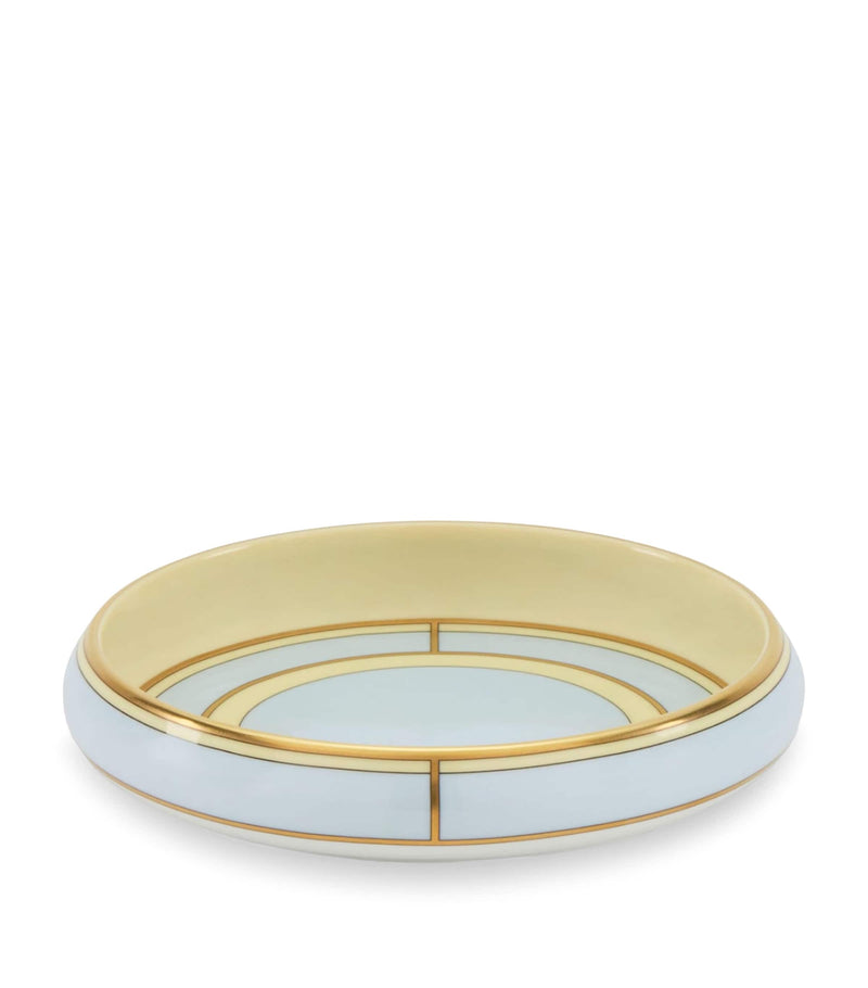 GINORI 1735 porcelain Celeste round tray 17cm - British product