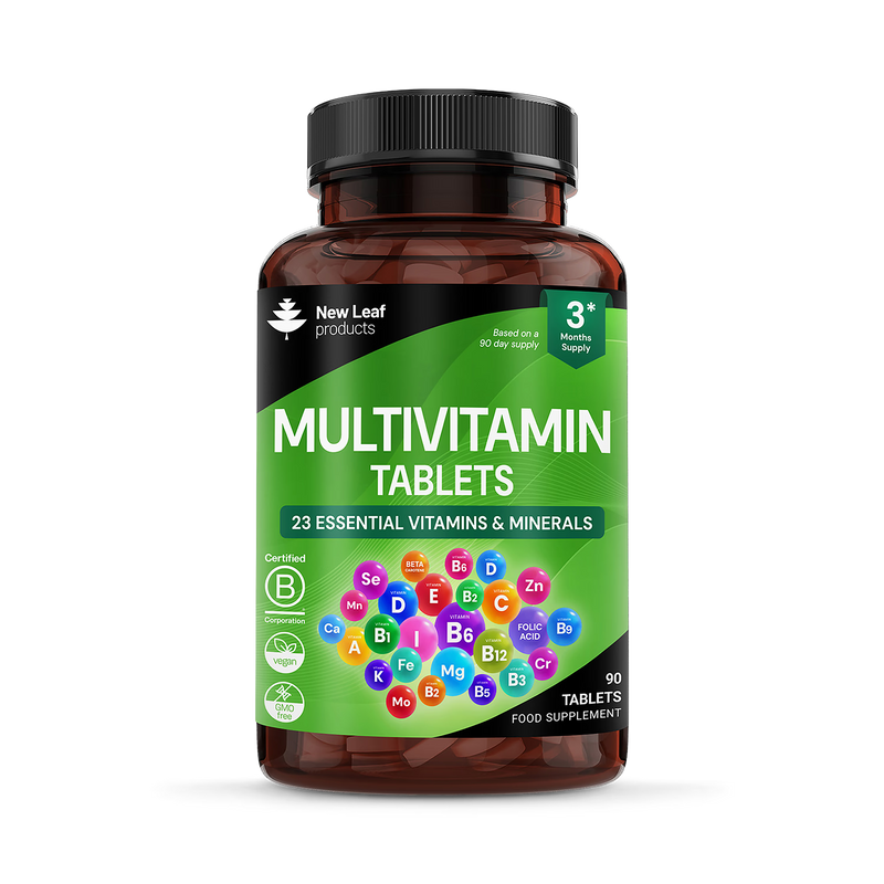 New Leaf multivitamin tablets 90 count, UK version