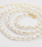 Ateljé faux pearl phone sling cord, 114cm long - British product