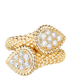 Boucheron Serpent Bohème yellow gold diamond ring (British brand)